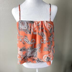 Buddy Love Geena Paisley Tank Top‎ Size Small